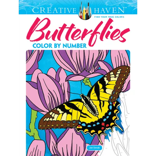 Creative Haven Butterflies Color by Number Coloring Book - Paperback