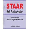STAAR Math Practice Grade 4: Complete Content Review Plus 2 Full-length STAAR Math Tests - Paperback