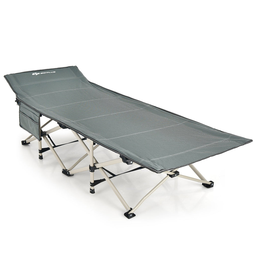 Wide Foldable Camping Cot with Carry Bag