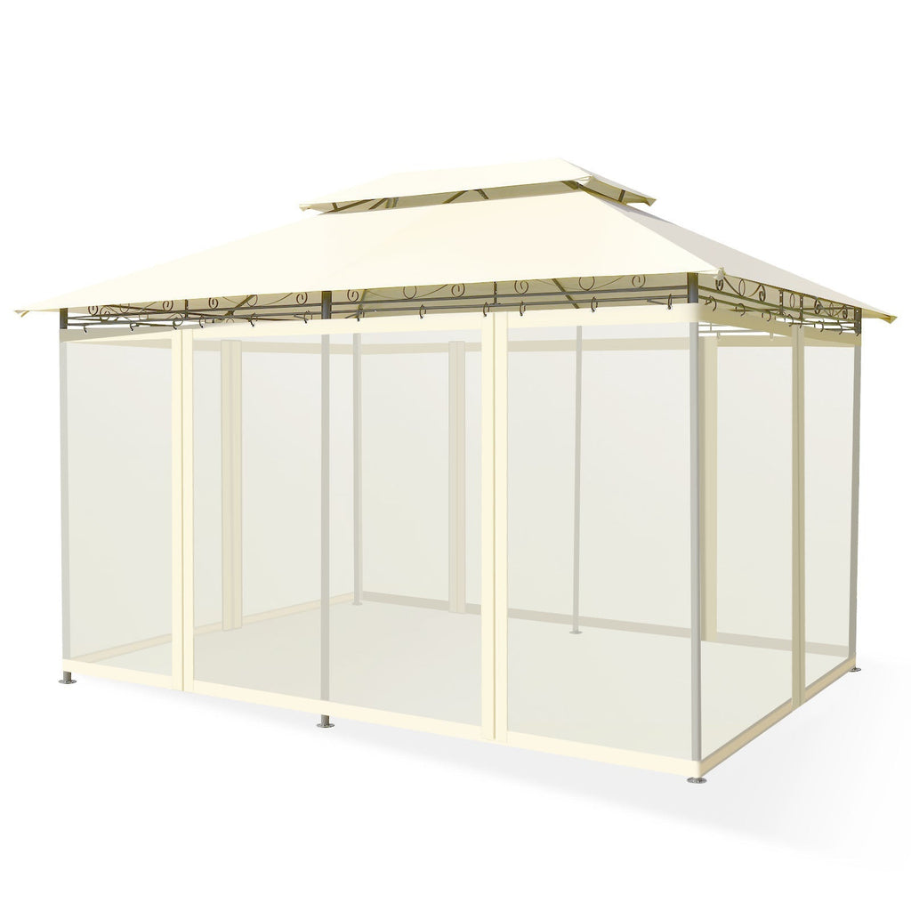 10 Feet x 13 Feet Tent Canopy Shelter with Removable Netting Sidewall