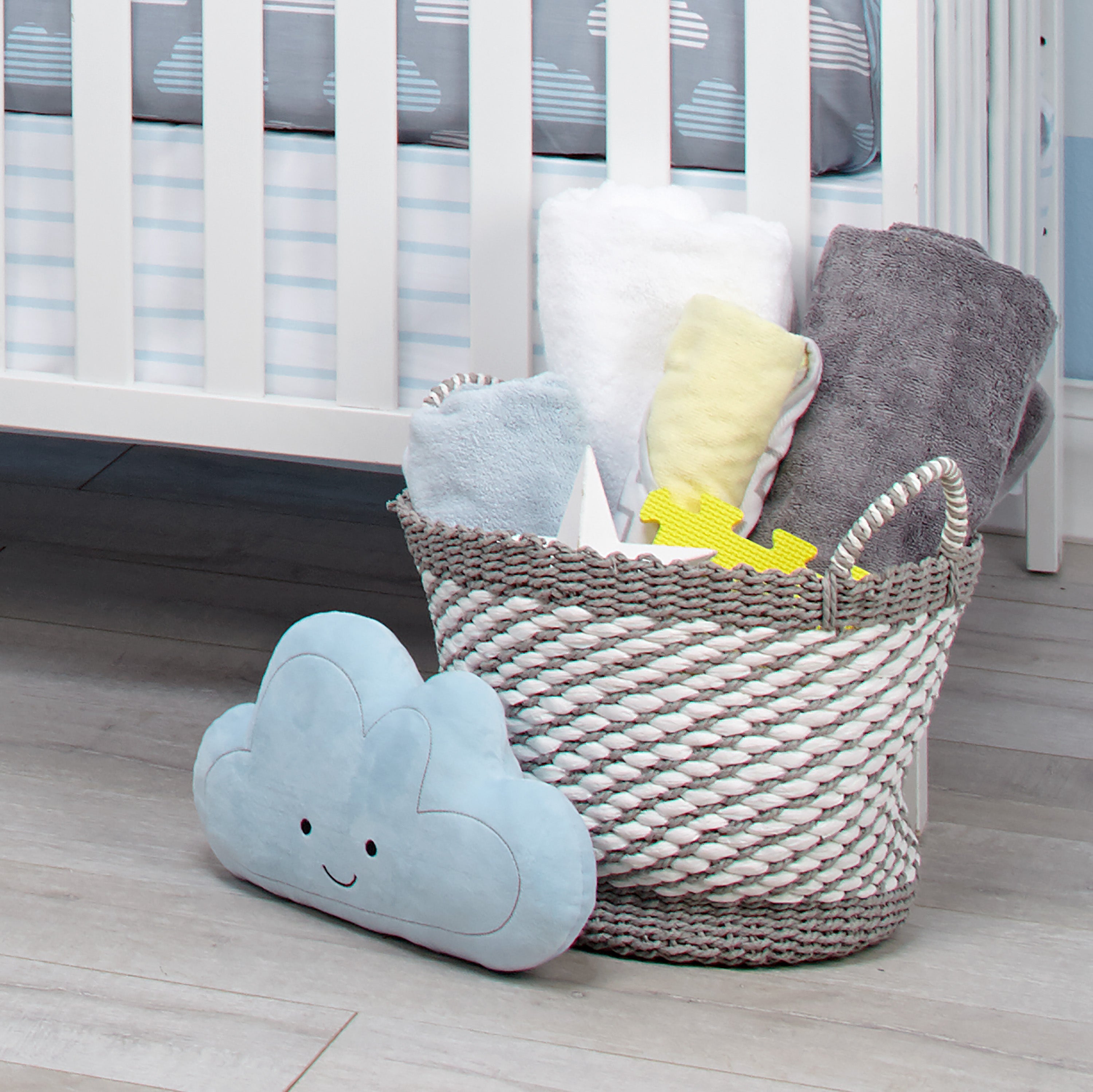 Happy Little Clouds Decorative Pillow