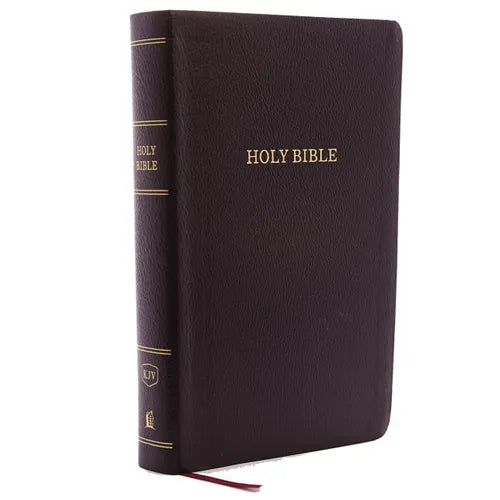 KJV, Reference Bible, Personal Size Giant Print, Bonded Leather, Burgundy, Indexed, Red Letter Edition - Bonded Leather