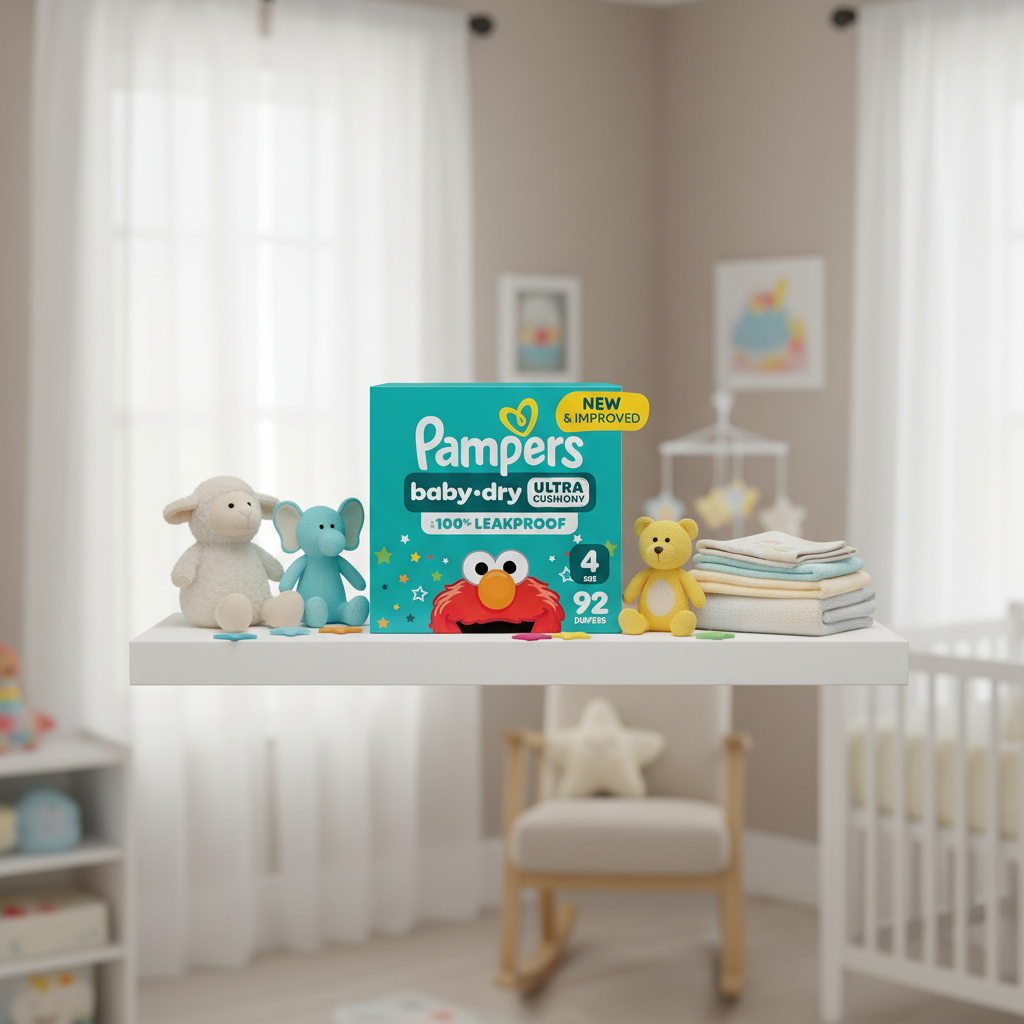Pampers Baby-Dry Diapers Size 4 92 Count