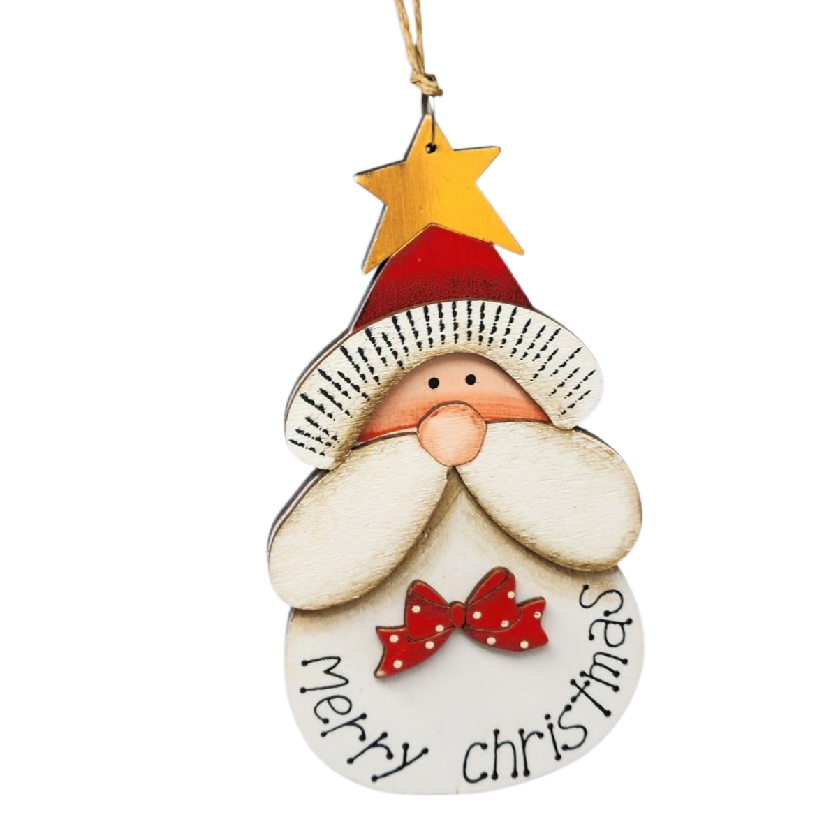Santa wearing a Star Topped Hat