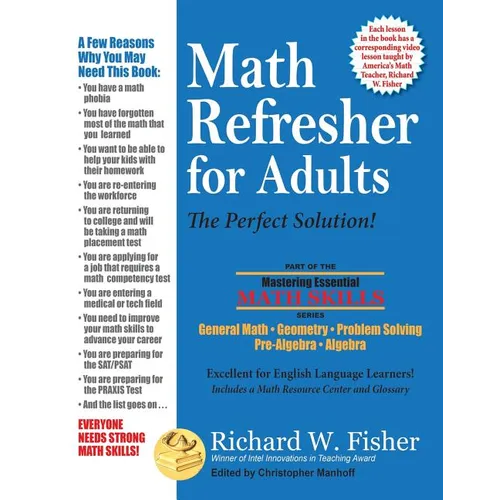 Math Refresher for Adults: The Perfect Solution - Paperback