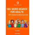 100+ Word Search for Adults: With Hidden Hilarious Quotes - Paperback