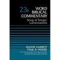 Song of Songs and Lamentations, Volume 23b: 23 - Hardcover