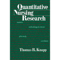 Quantitative Nursing Research - Paperback