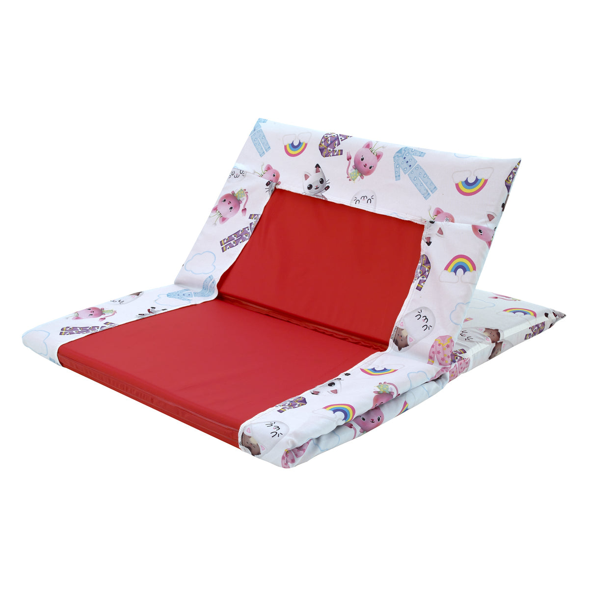 Gabby's Dollhouse Dream It Up Pink, Aqua, and Purple PJ's Preschool Nap Pad Sheet