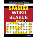 Large Print SPANISH WORD SEARCH Book;1 - Paperback
