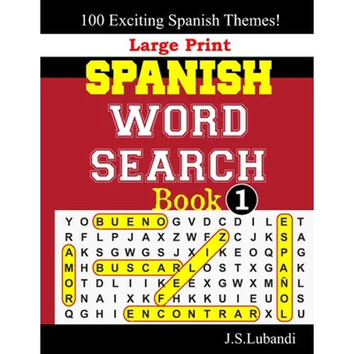 Large Print SPANISH WORD SEARCH Book;1 - Paperback