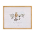 Winnie the Pooh - Classic Pooh "My Sweetest Adventures Always Include You" with Piglet Natural Pine Wood Framed Art Canvas Wall DÃ©cor