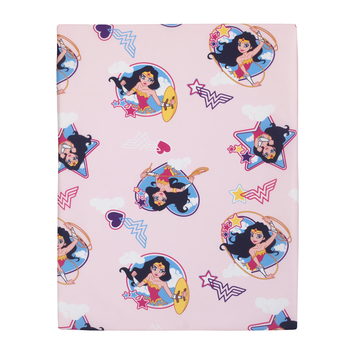 Wonder Woman Pink and White Preschool Nap Pad Sheet