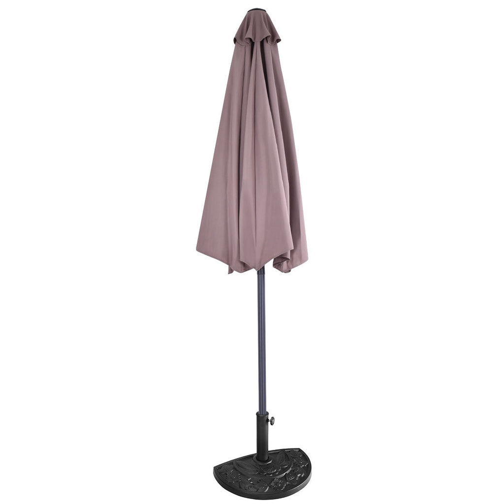 9Ft Patio Bistro Half Round Umbrella