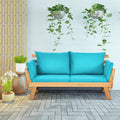 Adjustable Patio Convertible Sofa with Thick Cushion