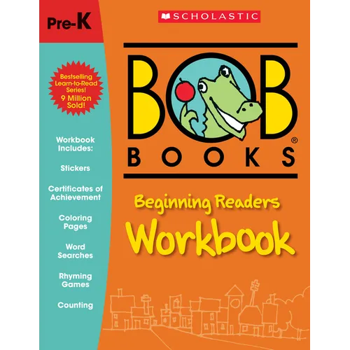 Bob Books - Beginning Readers Workbook Phonics, Alphabet, Writing Practice, Stickers, Ages 3 and Up, Pre-K, Kindergarten (Stage 1: Starting to Read) - Paperback