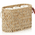 ELINZINE Toilet Paper Storage Holder for 6 Mega Rolls Bathroom Basket Buttermilk