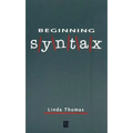 Beginning Syntax - Paperback
