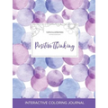 Adult Coloring Journal: Positive Thinking (Turtle Illustrations, Purple Bubbles) - Paperback