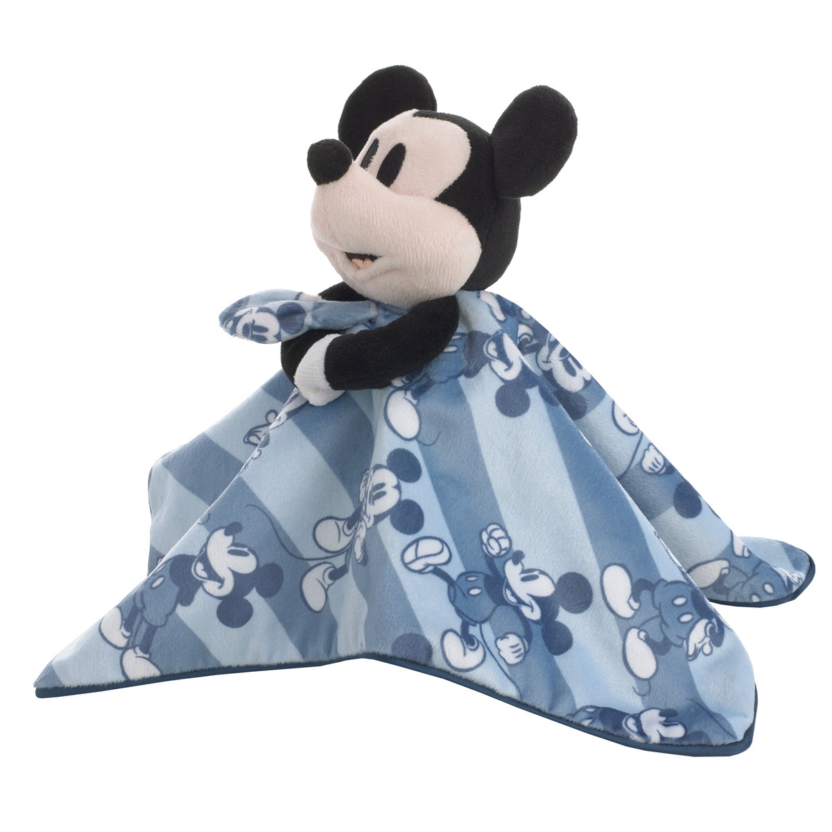 Mickey Mouse Blue, White and Black Lovey Security Blanket