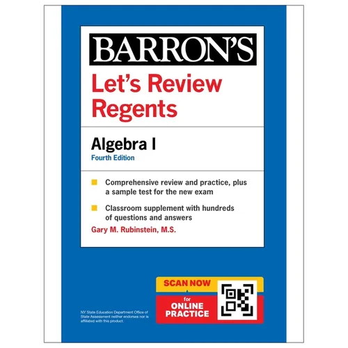 Let's Review Regents: Algebra I, Fourth Edition - Paperback