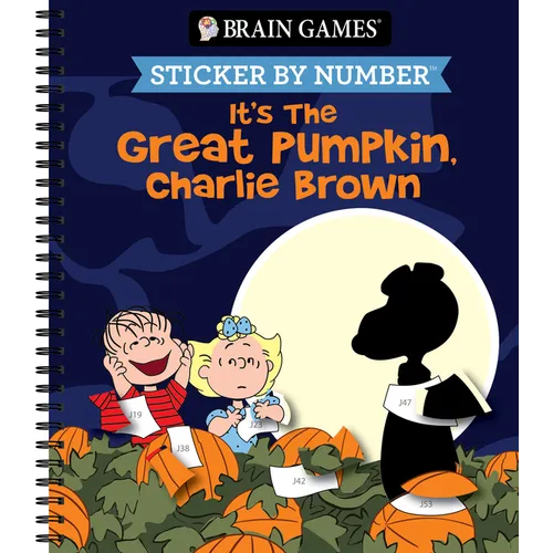 Brain Games - Sticker by Number: It's the Great Pumpkin, Charlie Brown (Halloween) - Spiral