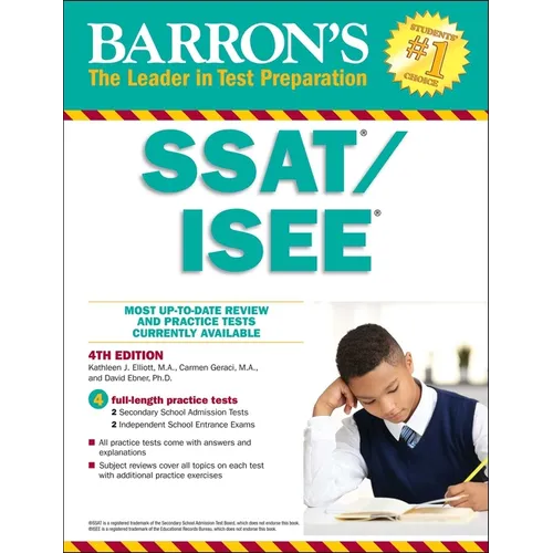 Ssat/ISEE: High School Entrance Examinations - Paperback