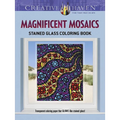 Creative Haven Magnificent Mosaics Stained Glass Coloring Book - Paperback