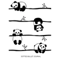 Cute Pandas - Dotted Bullet Journal: Medium A5 - 5.83X8.27 - Paperback