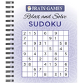 Brain Games - Relax and Solve: Sudoku (Purple) - Spiral