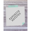 Favorite Recipes: Deluxe Recipe Binder - Paperback