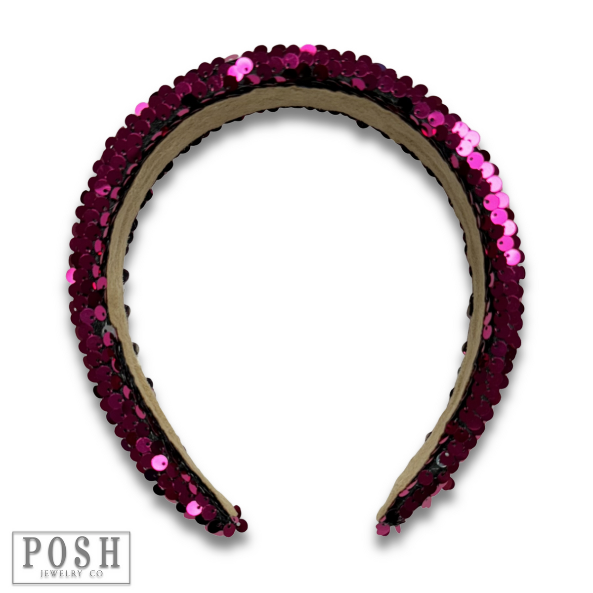 Pink sequin headband, last call