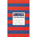 America in So Many Words: Words That Have Shaped America - Paperback