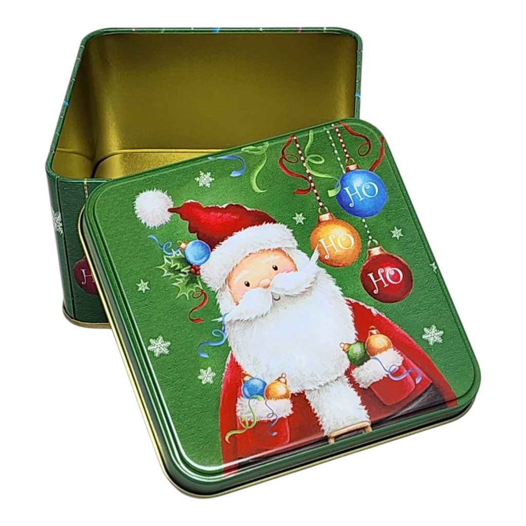 Jolly Santa Treat Tin - 4 Inch