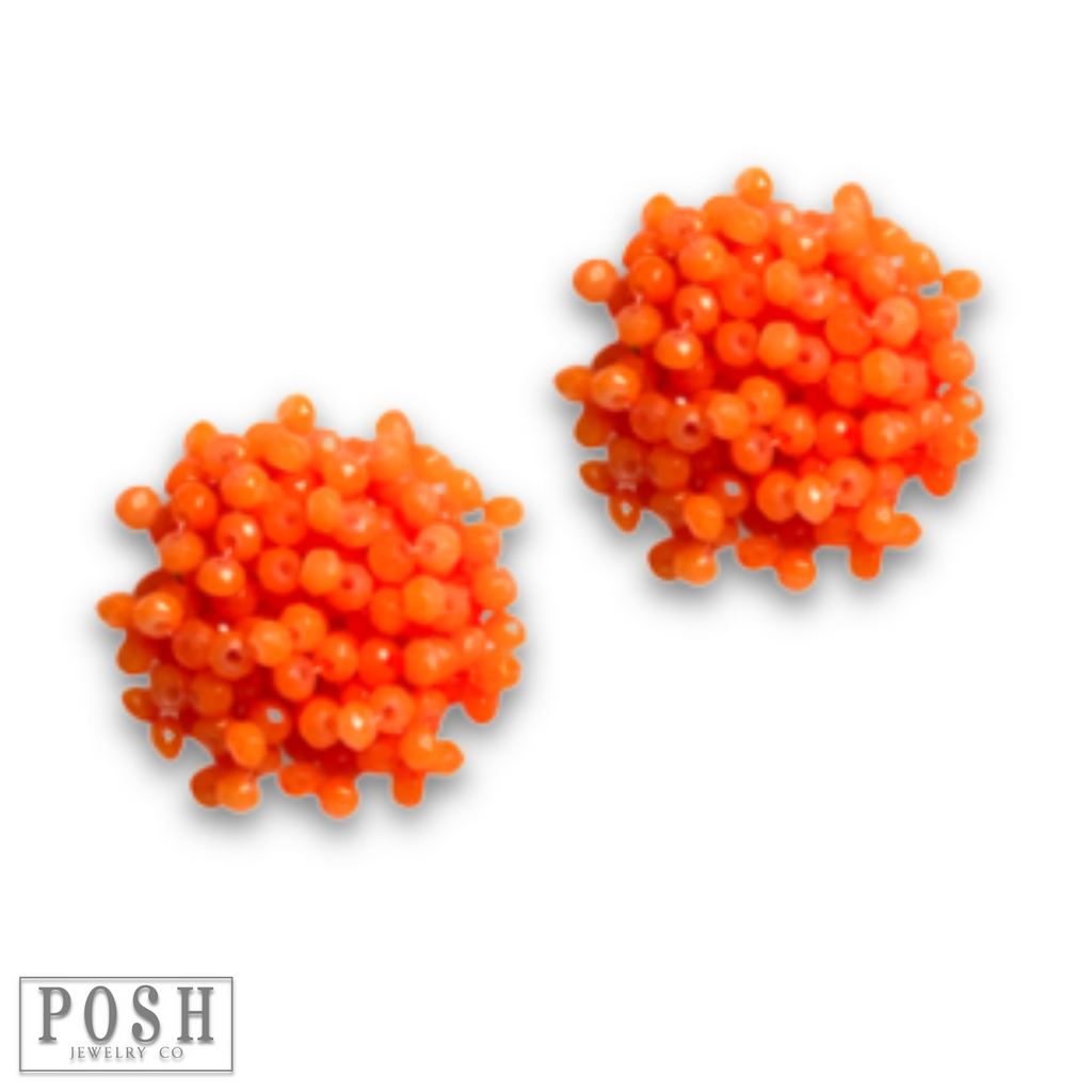Neon cluster earring