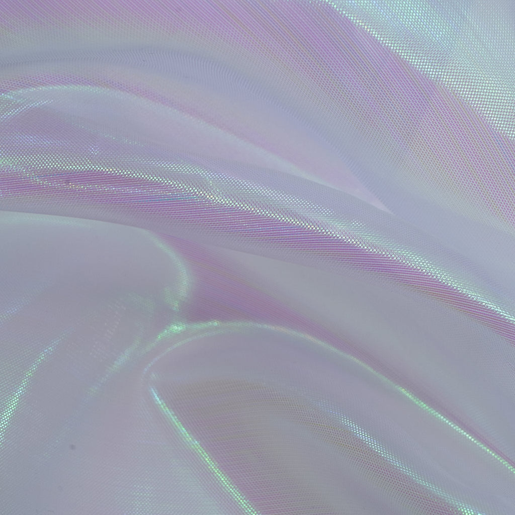 Pastel Iridescent Organza Fabric | Blue Moon Fabrics