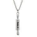 Pewter Rolling Pin Necklace