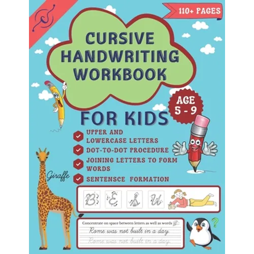 Cursive Handwriting Workbook: Cursive Handwriting workbook for grades 2 - 4 - Paperback
