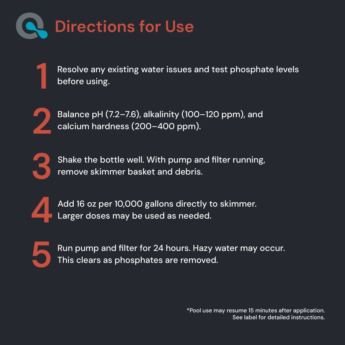 Phosphate Remover for Saltwater Pools