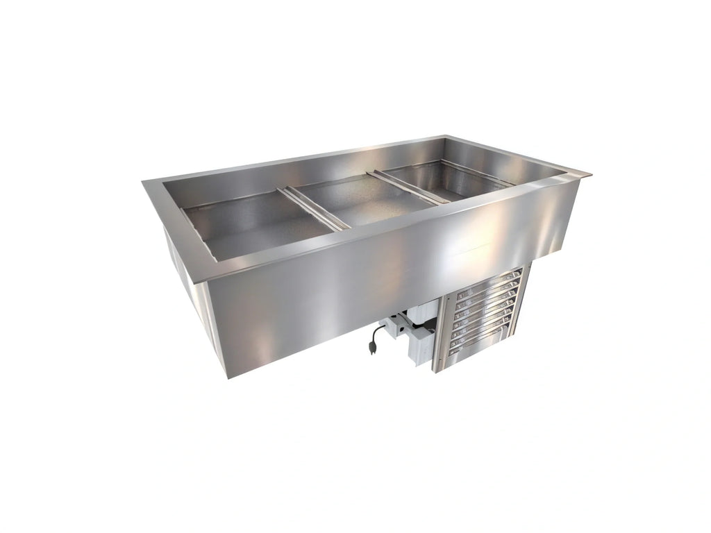 Duke CP3-SB-DC-D 3-Pan Drop-In Refrigerated Cold Food Pan, Full-Size, Self-Contained, Touchscreen Control