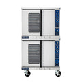 Duke 613-G4XX Double-Deck Deep-Depth Gas Convection Oven, 6-Pan Capacity per Deck, Solid-State Controls, Porcelain Interior