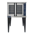 Duke 613Q-E1XX Full-Size Single-Deck Electric Convection Oven with 6-Pan Capacity, Solid-State Controls, 50/50 Doors