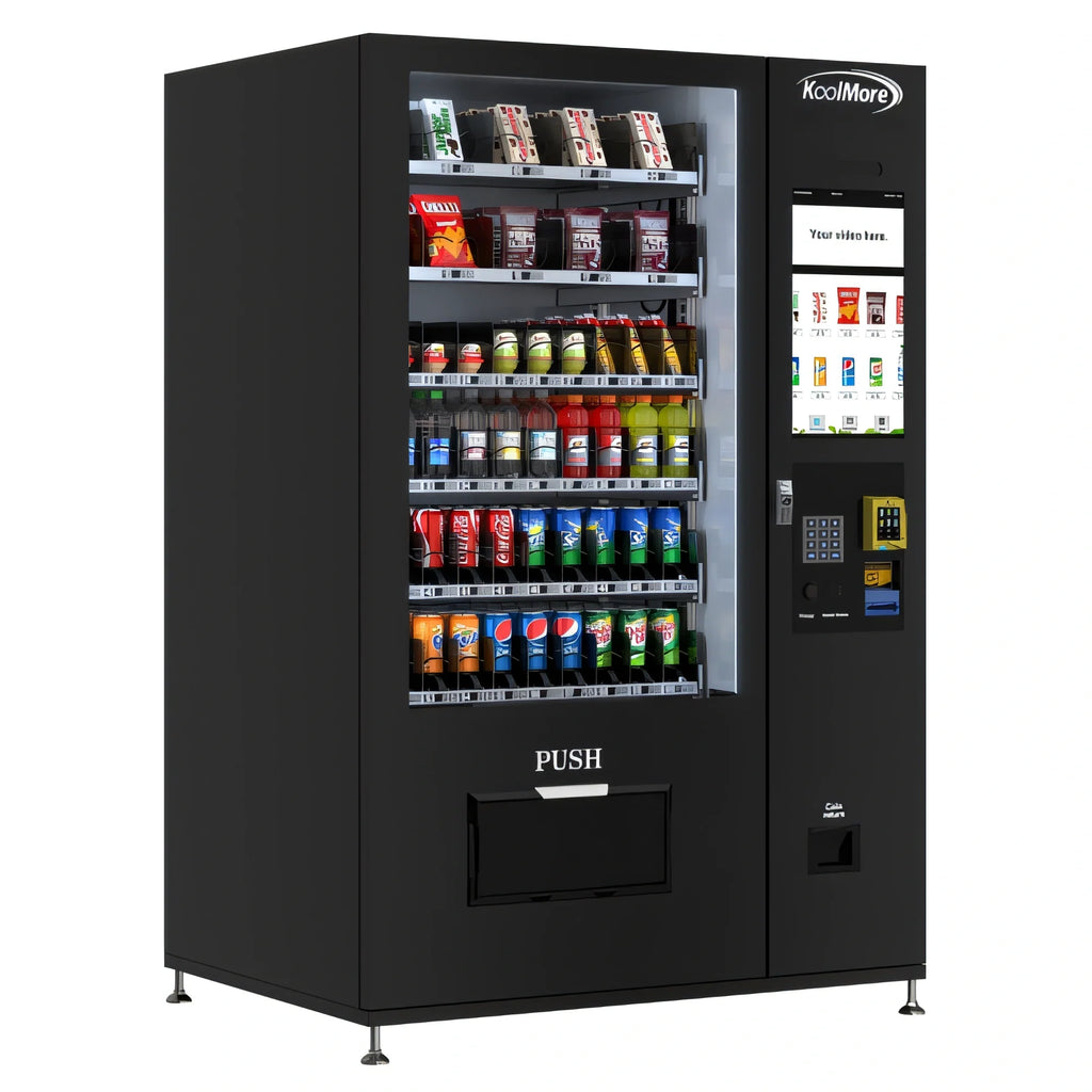 Koolmore KM-VMRT-50-BCR Refrigerated Snack and Drink Vending Machine, 60 Slots, Touchscreen, Freestanding