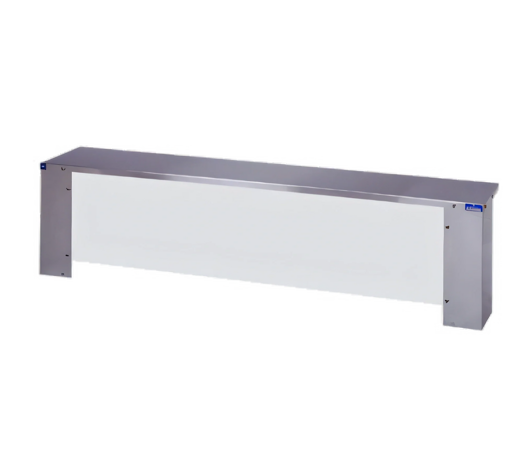 Duke 656-460-2S Stainless Steel Steamtable Serving Shelf with Acrylic Protector Panels, Single Shelf, 30-3/8", 2-Pan