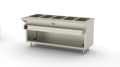 Duke Thurmaduke EW-5-DLPG 5-Pan Electric Waterless Well Unit, Touchscreen Controls, Open Storage Base, 74-Inch