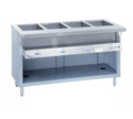 Duke Thurmaduke E-6-DLSS 88-Inch Stainless Steel Electric Steamtable, 6 Sealed Wells, Open Storage Base