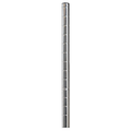 Eagle Group EAGLEbrite CP54-Z-X Mobile Wire Shelving Caster Post, 54"H, Grooved in 1" Increments, Zinc Finish
