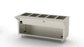 Duke Thurmaduke EW-5-CBPG 5-Well Waterless Electric Hot Food Holding Unit, 74"W, Touchscreen, Open Storage Base