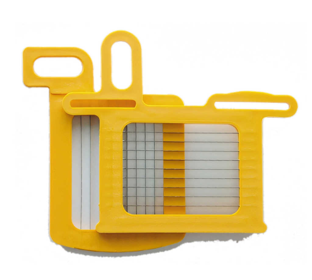 Dynamic AC060 Commercial Food Processor 1/8-Inch (7 x 7 mm) Yellow Grid Set with Pusher