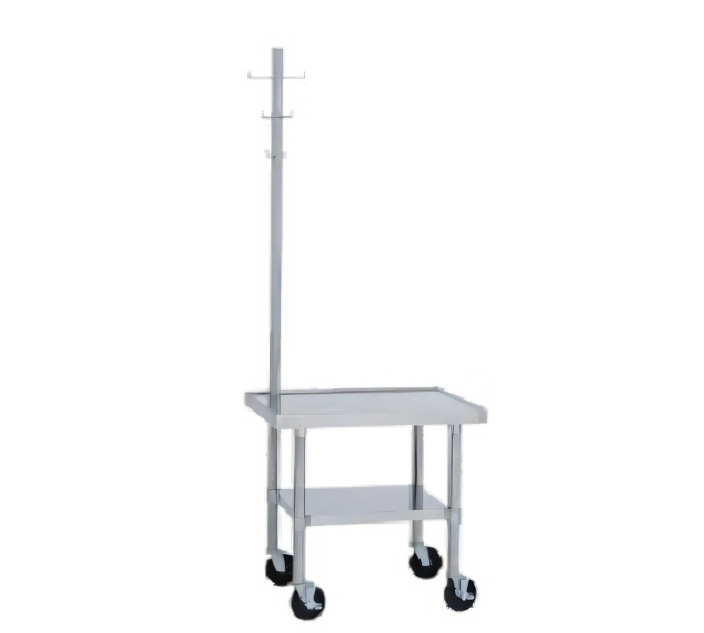 Duke 592A-3024 Mixer Stand, Stainless Steel Top and Base, Adjustable Undershelf, 30 x 24 x 29 in